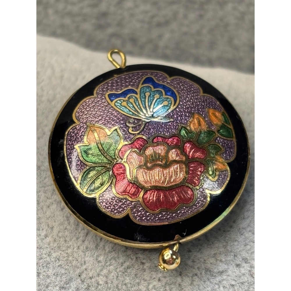 #22. Vintage Cloisonné Pendant - Picture 2 of 5